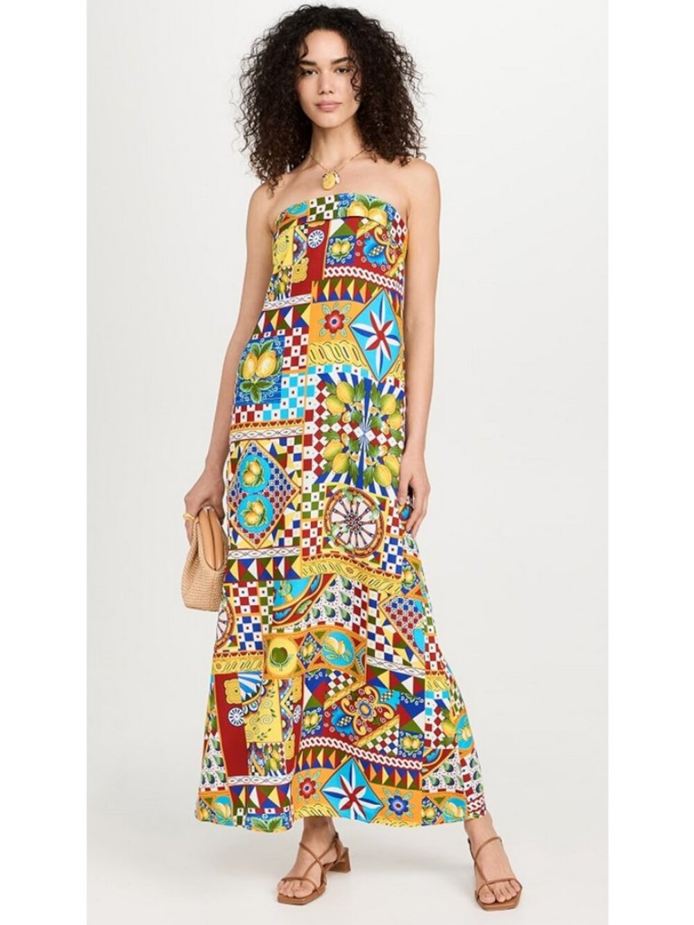 Seven Wonders Sz. S Phaedra Print Phaedra Strapless Maxi Dress